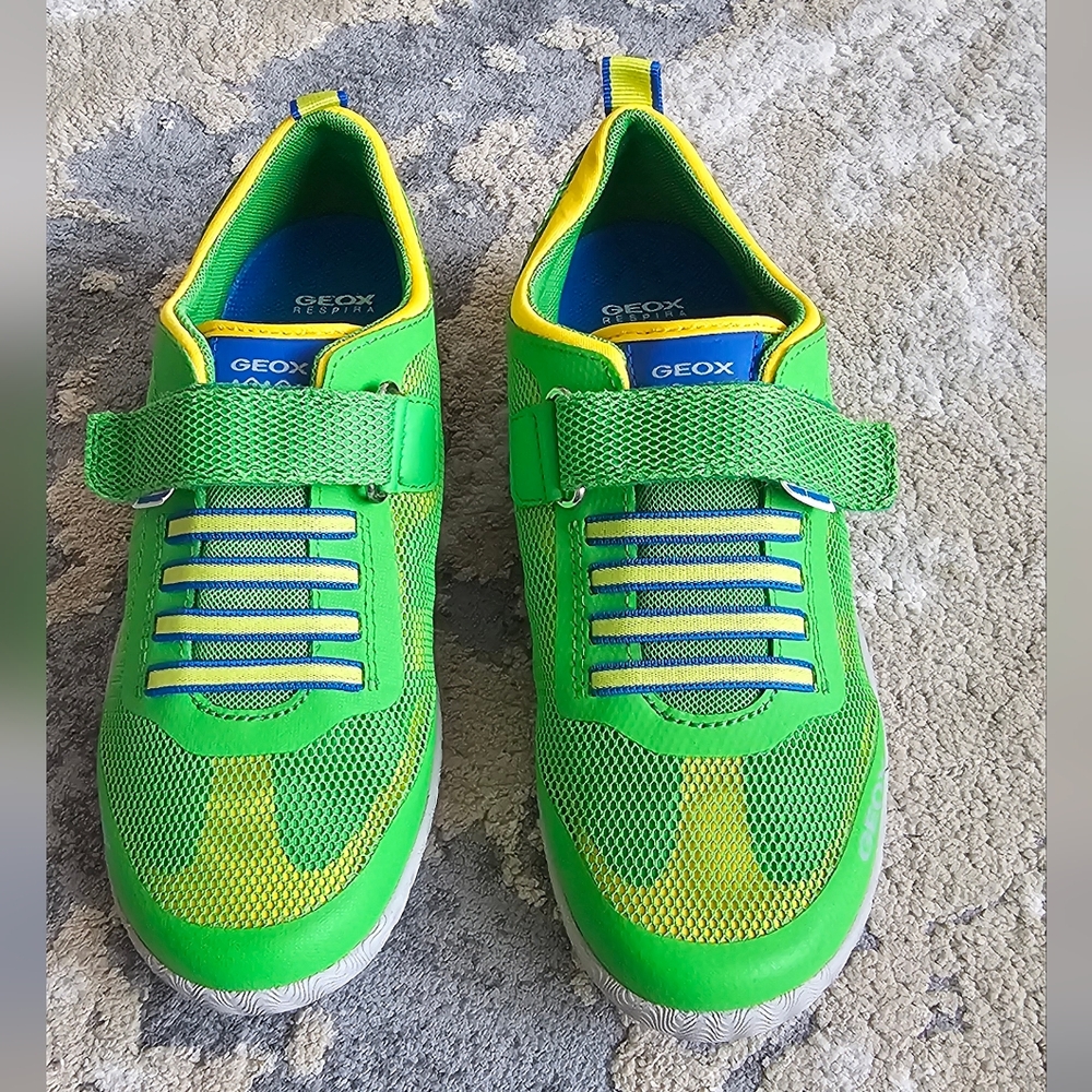 Geox Kids Green Sneakers Water Friendly Size 36